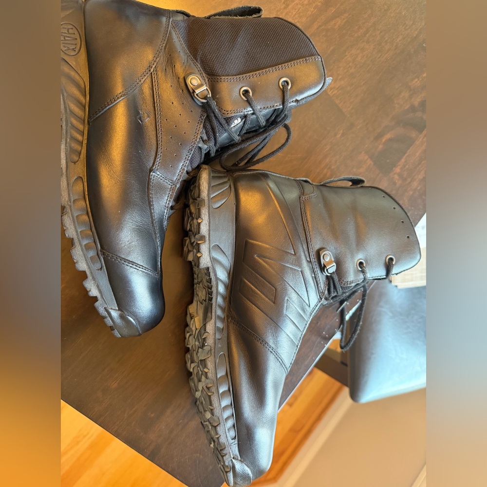Men's HAIX Black Tactical Boots sz12 W